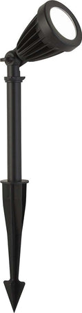 Faretto-Picchetto-Moderno-Spikey-Alluminio-Nero-Policarbonato-Trasp-Led-12-3000K
