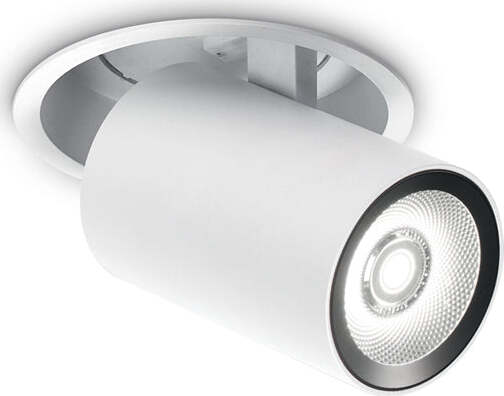 Faretto-Tubolare-Moderno-Nova-Alluminio-Bianco-1-Luce-12W-3000K-Luce-Calda