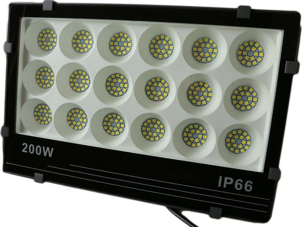 FARO-200W-FARETTO-LED-SMD-multichip-90Lm/W-PROIETTORE-Luce-ESTERNO-IP66