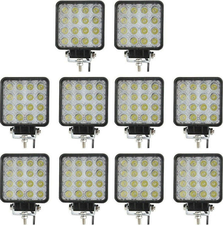 10x 48w Led Luce Faro 12v 24v Lampada Lavoro Faretto Auto Barca Camion Klw Suv Illuminazione Auto Trade Shop italia - Napoli, Commerciovirtuoso.it