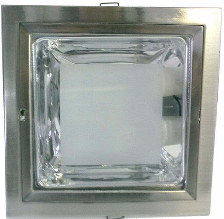 FARO DA INCASSO QUADRO FISSO PER 2 LAMPADE