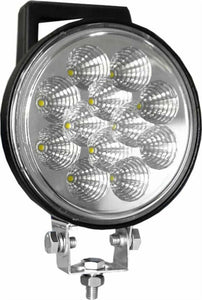 Faro da lavoro a 12 LED rotondo Ø 156mm a lungo raggio 36W IP67 Confezione da 1pz