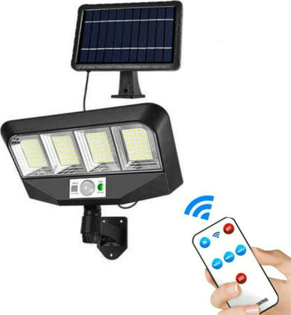 FARO-ENERGIA-SOLARE-LED-PANNELLO-FARETTO-SENSORE-DI-MOVIMENTO-50W-138-LED-TA115