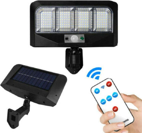 Faro-Energia-Solare-Led-Pannello-Faretto-Sensore-Di-Movimento-50w-138-Led-Ta116