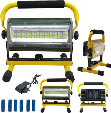 Faro Faretto Lampada Batterie Ricaricabile Portatile Esterno 100w Led W812 Illuminazione/Illuminazione per interni/Luci da incasso Trade Shop italia - Napoli, Commerciovirtuoso.it