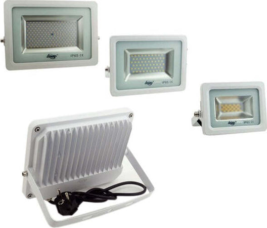 Faro Faretto Led Smd 10w 20w 30w 50w 100w Ultra Slim Da Esterno Colore Bianco Illuminazione/Illuminazione per esterni/Proiettori Trade Shop italia - Napoli, Commerciovirtuoso.it