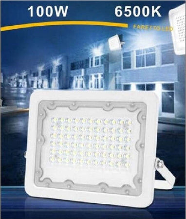 Faro-Led-100w-Ultra-Slim-Bianco-Esterno-Ip65-Luce-Fredda-Naturale-Calda-Fs100w-b