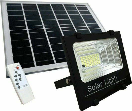 Faro LED 400W con Pannello Solare luce fredda Crepuscolare Telecomando Esterno Illuminazione/Illuminazione per esterni/Proiettori Zencoccostore - Formia, Commerciovirtuoso.it