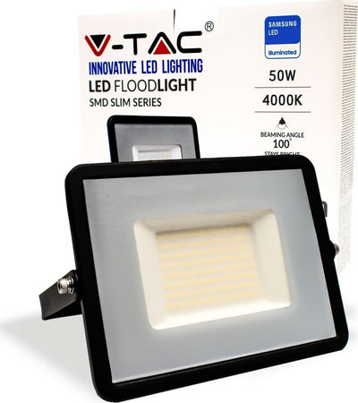 FARO LED FLOODLIGHT 50W SMD SLIM IP65 CHIP SAMSUNG NERO V-TAC PRO VT-50 Illuminazione/Illuminazione per esterni/Proiettori Zencoccostore - Formia, Commerciovirtuoso.it