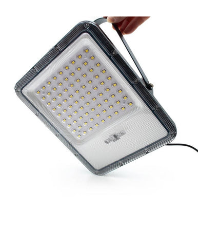 Faro Solare Led 120 W Ip65 Sensore Crepuscolare Faretto Dimmerabile Telecomando