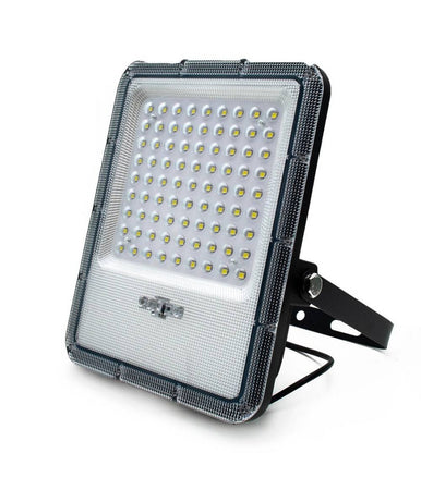 Faro Solare Led 120 W Ip65 Sensore Crepuscolare Faretto Dimmerabile Telecomando