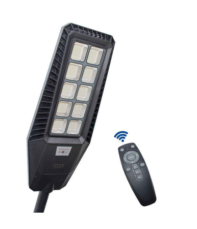 Faro Stradale Solare Led 170 W Sensore Crepuscolare Ip65 Pannello Fotovoltaico