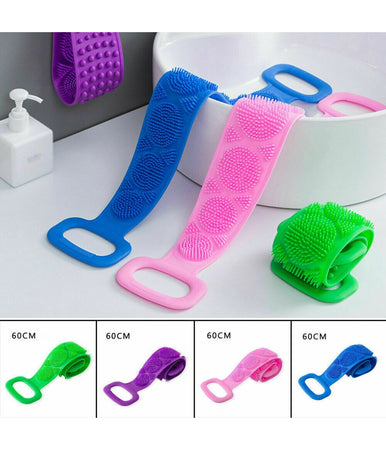 Fascia Lavaschiena Esfoliante Bagno Doccia Lavare Schiena Silicone Massaggio