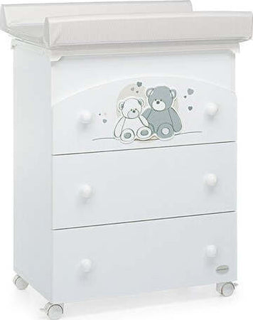 Fasciatoio-bagnetto-Foppapedretti-9900074110-MASCOTTE-3-cassetti-Bianc