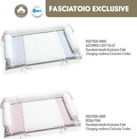 Fasciatoio Tessile Italbaby Rosa Prima infanzia/Cambio del pannolino/Materassini per fasciatoio/Fasciatoio da tavolo La Casa Del Bebè - Napoli, Commerciovirtuoso.it