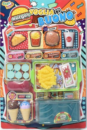 Fast-Food-Hamburger-Patatine-Cono-Gelato-Giocattolo-Gioco-Educativo-Bambini