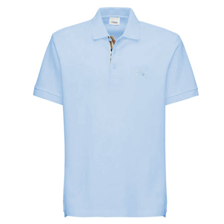 Burberry London Polo Uomo Maniche Corte 100% Cotone Maglia Da Uomo Con Colletto Classic