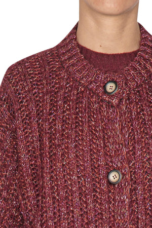 LA FEMME BLANCHE La Femme Blanche - Cardigan - 441809 - Bordeaux da donna