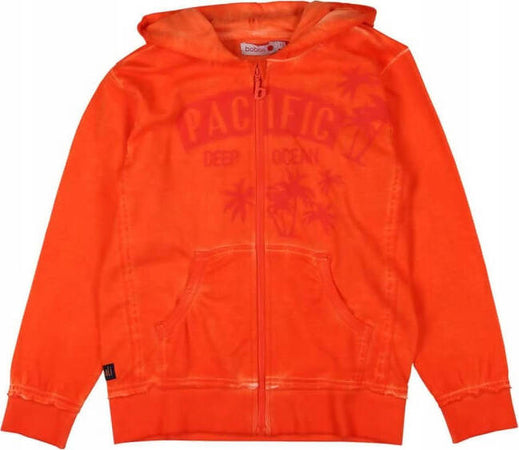 Felpa Bimbo Arancione con Cappuccio Ful Zip Felpa Arancio Bambino con Tasca Frontale Stampata felpa bambino Piccole Canaglie - Tropea, Commerciovirtuoso.it