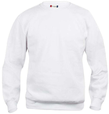 Felpa Clique Basic Bianca Girocollo