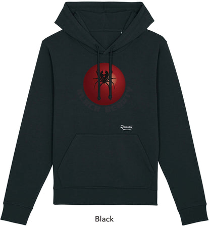 Felpa da Donna con Cappuccio Stampa "Black beauty" Hoodie DREAMERS Brand