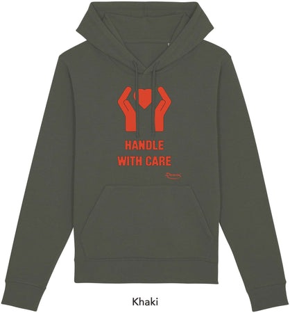 Felpa da Donna con Cappuccio Stampa "Care" Hoodie DREAMERS Brand