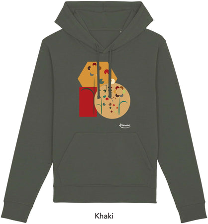 Felpa da Donna con Cappuccio Stampa "Flometric" Hoodie DREAMERS Brand