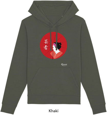 Felpa da Donna con Cappuccio Stampa "Geisha" Hoodie DREAMERS Brand