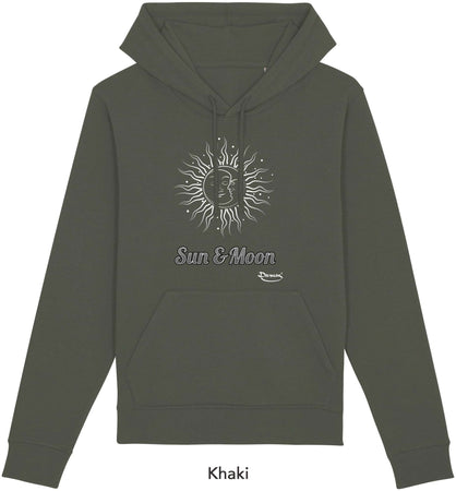 Felpa da Donna con Cappuccio Stampa "Sun and Moon" Hoodie DREAMERS Brand