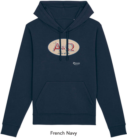 Felpa da Uomo con Cappuccio Stampa "Alfa e Omega" Hoodie DREAMERS Brand