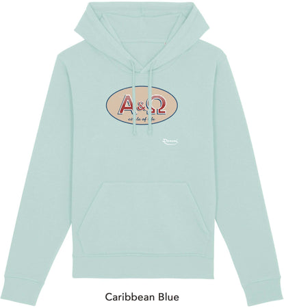 Felpa da Uomo con Cappuccio Stampa "Alfa e Omega" Hoodie DREAMERS Brand