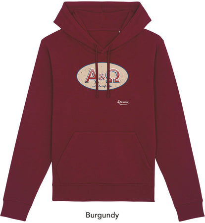 Felpa da Uomo con Cappuccio Stampa "Alfa e Omega" Hoodie DREAMERS Brand