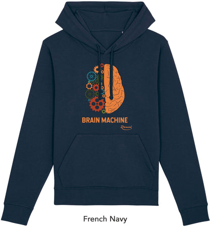 Felpa da Uomo con Cappuccio Stampa "Brain" Hoodie DREAMERS Brand