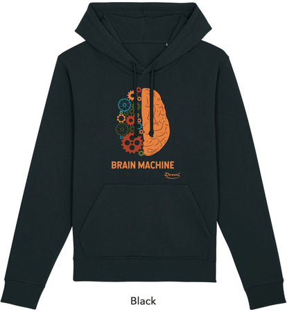 Felpa da Uomo con Cappuccio Stampa "Brain" Hoodie DREAMERS Brand