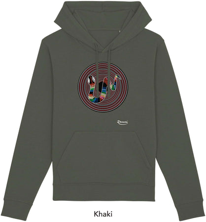 Felpa da Uomo con Cappuccio Stampa "Corallo" Hoodie DREAMERS Brand