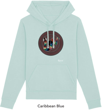 Felpa da Uomo con Cappuccio Stampa "Corallo" Hoodie DREAMERS Brand