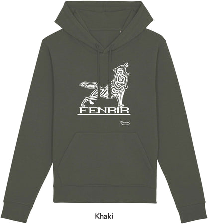 Felpa da Uomo con Cappuccio Stampa "Fenrir" Hoodie DREAMERS Brand