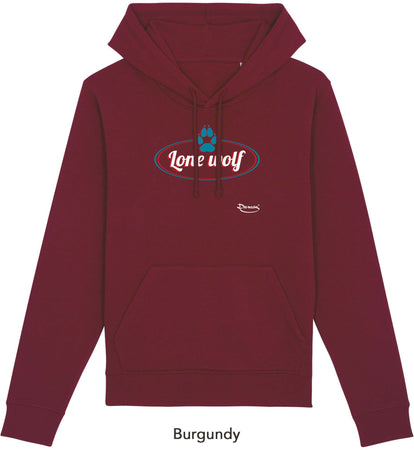 Felpa da Uomo con Cappuccio Stampa "Lone Wolf" Hoodie DREAMERS Brand