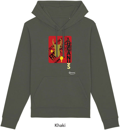Felpa da Uomo con Cappuccio Stampa "Lucanus" Hoodie DREAMERS Brand
