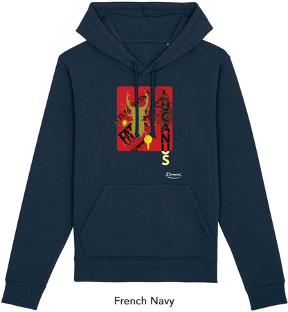 Felpa da Uomo con Cappuccio Stampa "Lucanus" Hoodie DREAMERS Brand