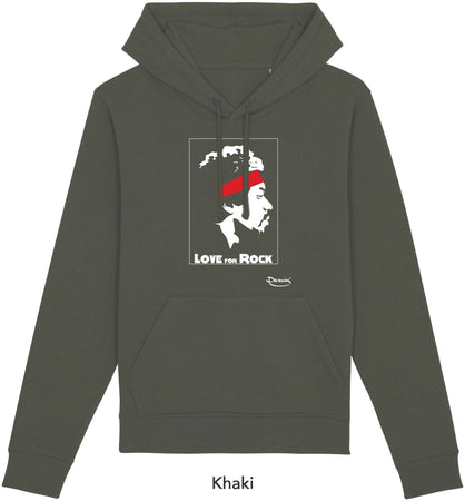 Felpa da Uomo con Cappuccio Stampa "Rock" Hoodie DREAMERS Brand