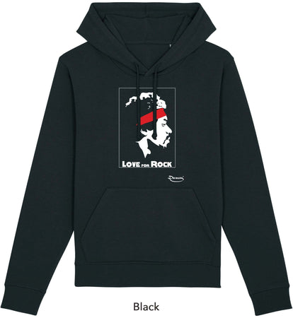 Felpa da Uomo con Cappuccio Stampa "Rock" Hoodie DREAMERS Brand
