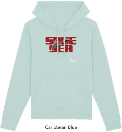 Felpa da Uomo con Cappuccio Stampa "Save Sea" Hoodie DREAMERS Brand