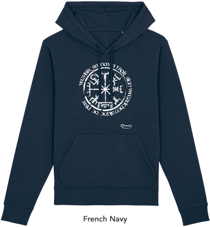 Felpa da Uomo con Cappuccio Stampa "Vegvisir" Hoodie DREAMERS Brand