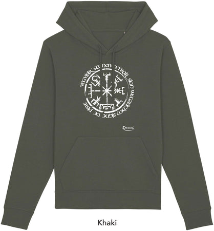 Felpa da Uomo con Cappuccio Stampa "Vegvisir" Hoodie DREAMERS Brand