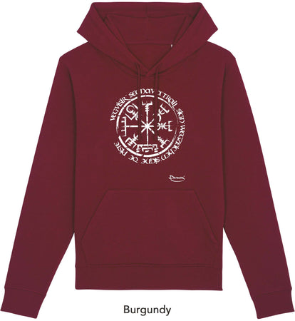 Felpa da Uomo con Cappuccio Stampa "Vegvisir" Hoodie DREAMERS Brand