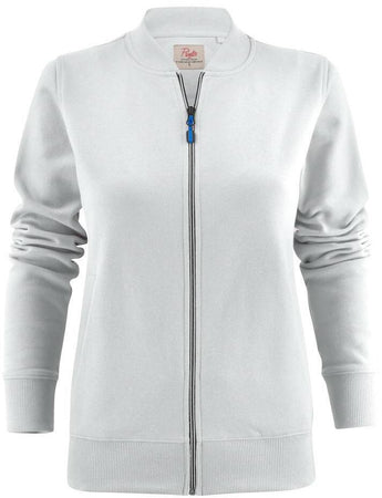Felpa Javelin Bianco Collo Coreana Felpa Donna con Cerniera Tasche