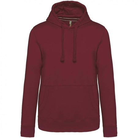 Felpa Premium Bordeaux Felpa con Cappuccio Tascone Marsupio