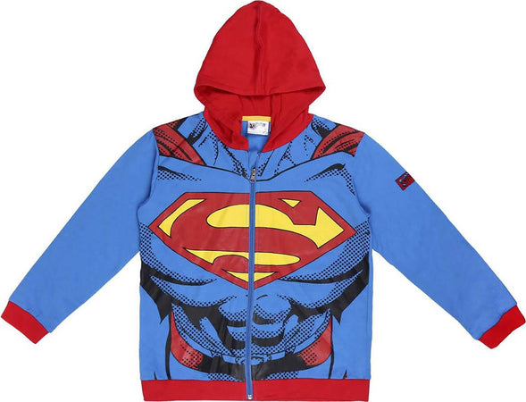 Felpa Superman Bambino da 4 a 12 anni Moda/Bambini e ragazzi/Abbigliamento/Felpe/Felpe con cappuccio Store Kitty Fashion - Roma, Commerciovirtuoso.it