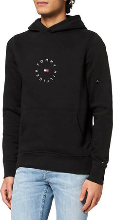 Felpa Tommy Hilfiger Con Cappuccio Felpa Casual Tinta Unita in Cotone Moda/Uomo/Abbigliamento/Felpe/Felpe con cappuccio Euforia - Bronte, Commerciovirtuoso.it